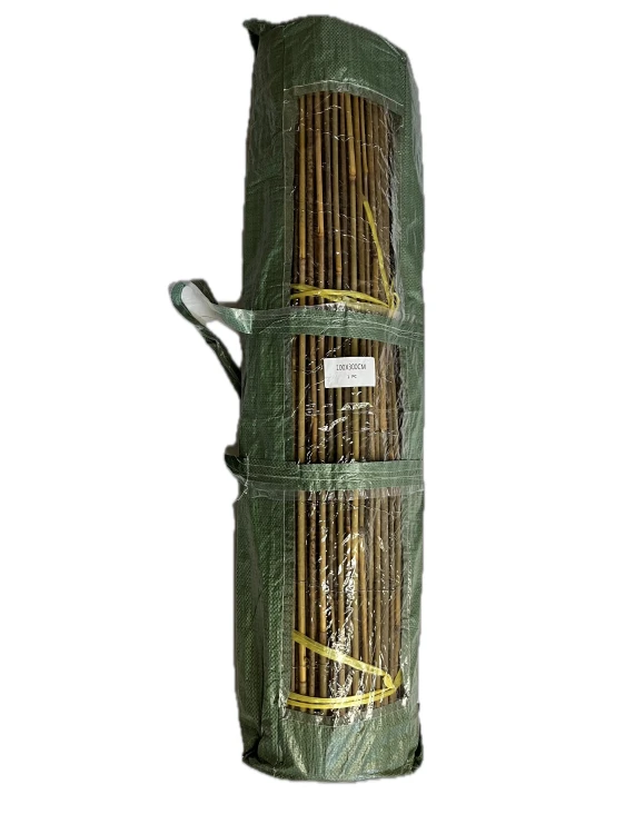 Mata bambusowa z tyczek 150 x 300cm, ogrodzenie bambusowe, mata z pełnych tyczek, mata osłonowa, mata ogrodowa, mata bambus