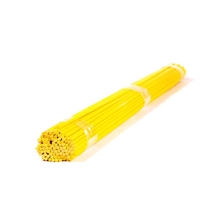 Pręty z włókna szklanego ŻÓŁTE - 150cm - 8mm - 100 sztuk -1