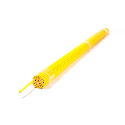 Pręty z włókna szklanego ŻÓŁTE - 200cm - 8mm - 100 sztuk